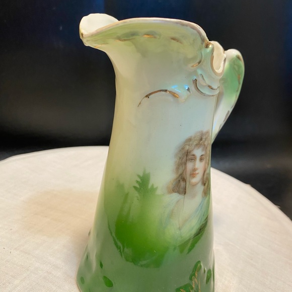 Vintage Made in Austria Victorian Portrait Pitcher - Picture 2 of 8